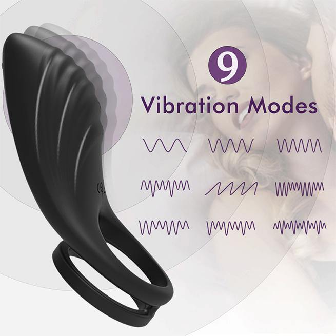 PHANXY Vibrating Penis Ring with Double Ring - PHANXY
