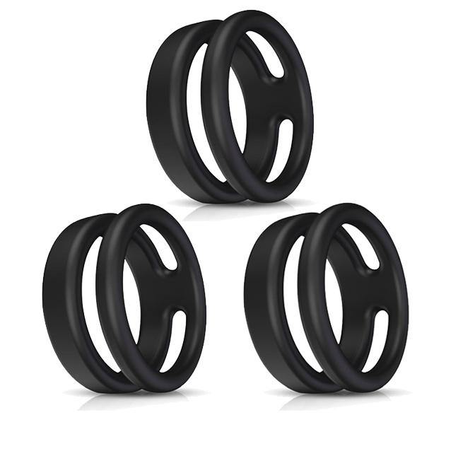 PHANXY Silicone Dual Penis Ring Adjustable Cock Ring 118-4 - PHANXY