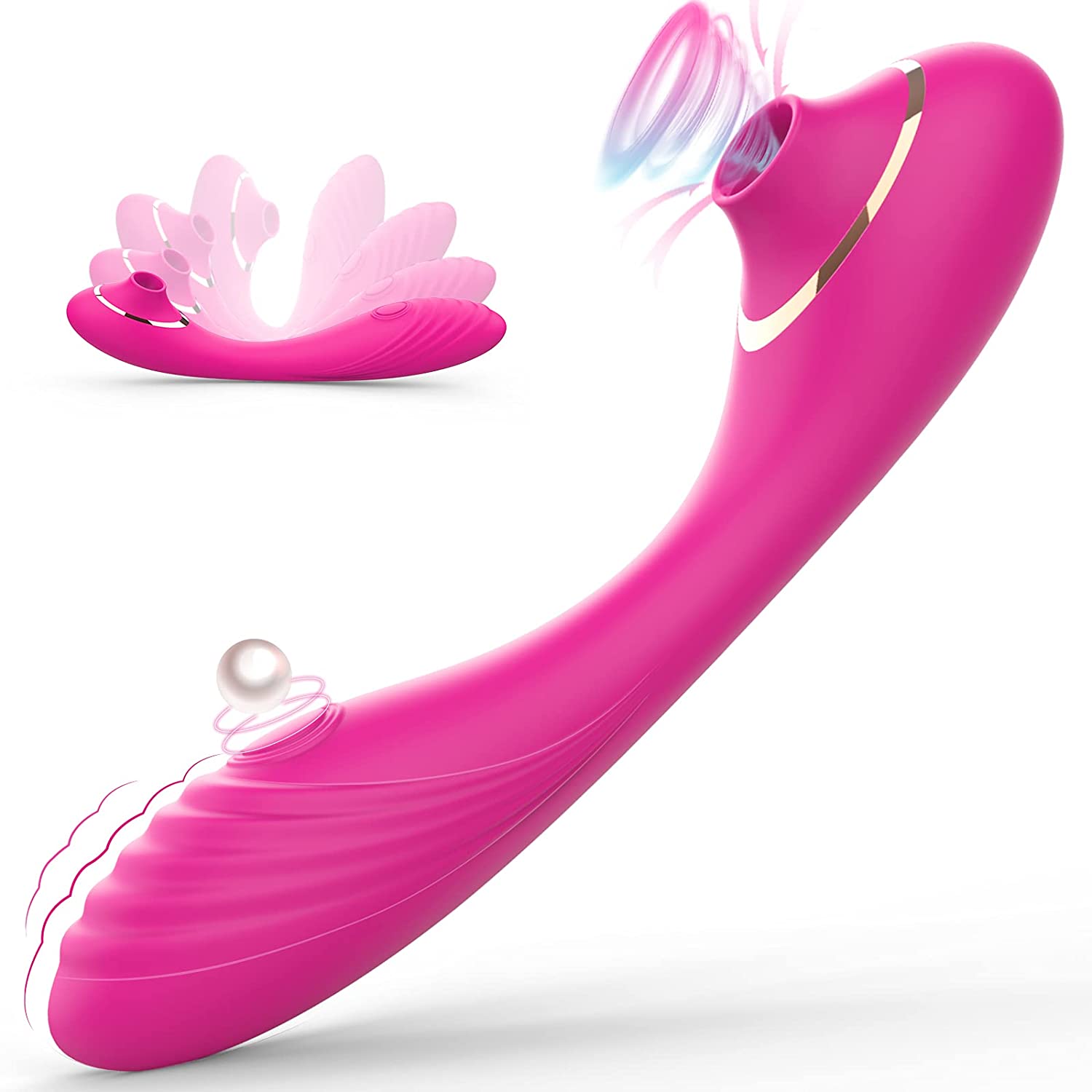 PHANXY Bendable Sucking & G-Spot Flapping Dildo Vibrator