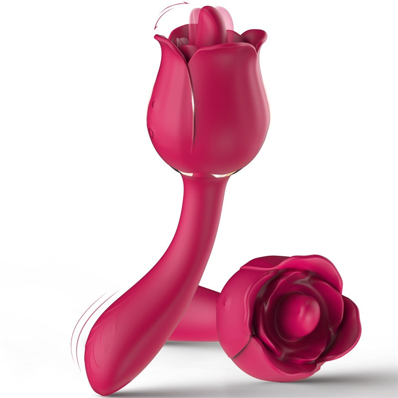PHANXY 2 in 1 Clitoral Licking & Vibrating Sexual Rose