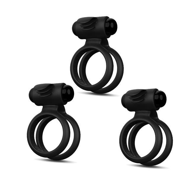 PHANXY Vibrating Cock Ring with Double Ring Adjustable Cock Ring - PHANXY