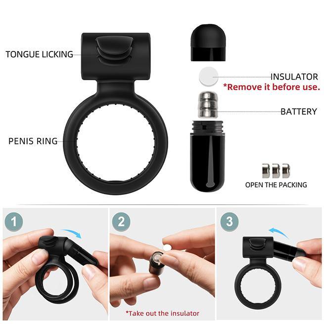 PHANXY Vibrating Cock Ring with Double Ring Adjustable Cock Ring - PHANXY