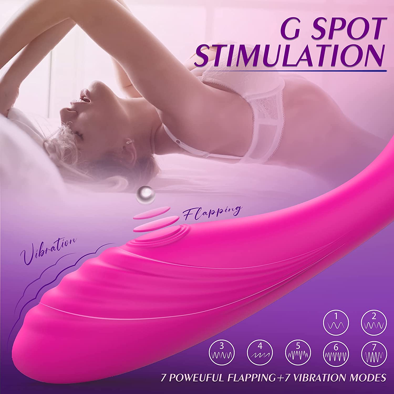 PHANXY Bendable Sucking & G-Spot Flapping Dildo Vibrator