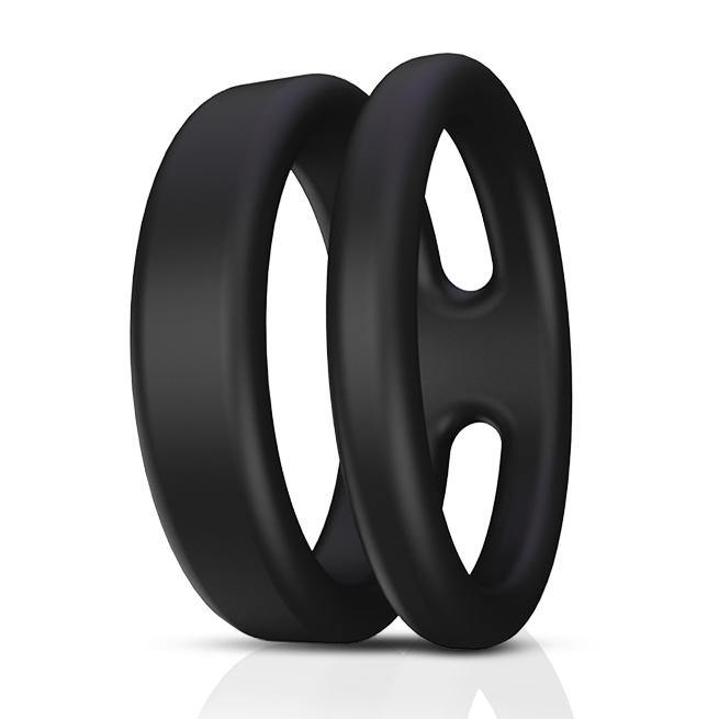 PHANXY Silicone Dual Penis Ring Adjustable Cock Ring 118-4