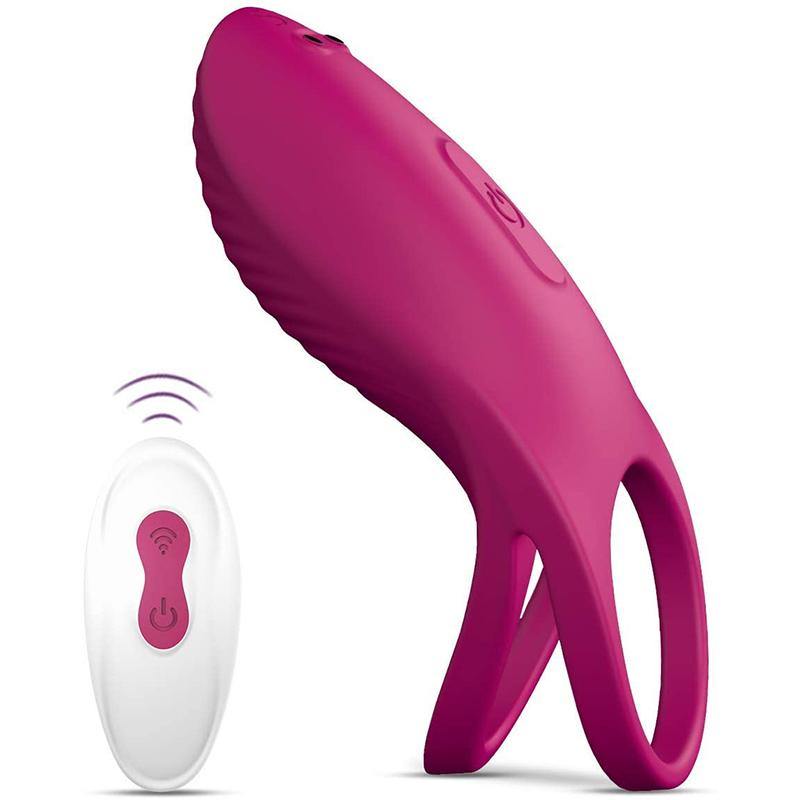 PHANXY Vibrating Penis Ring with Double Ring Adjustable Cock Ring - PHANXY