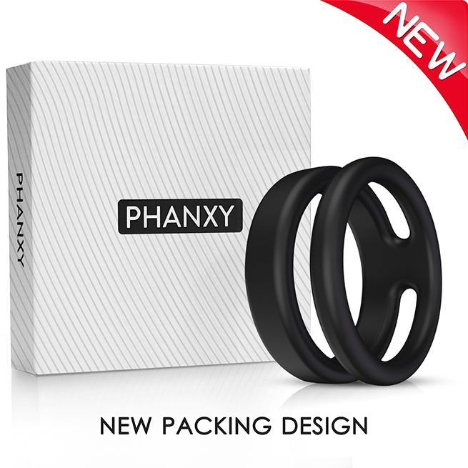 PHANXY Silicone Dual Penis Ring Adjustable Cock Ring 118-4 - PHANXY