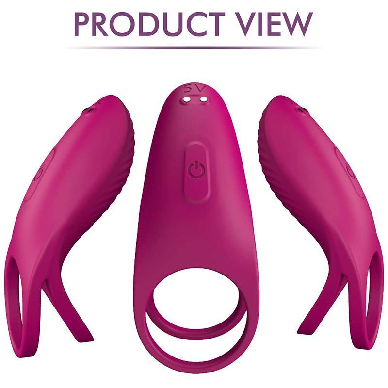 PHANXY Vibrating Penis Ring with Double Ring Adjustable Cock Ring - PHANXY