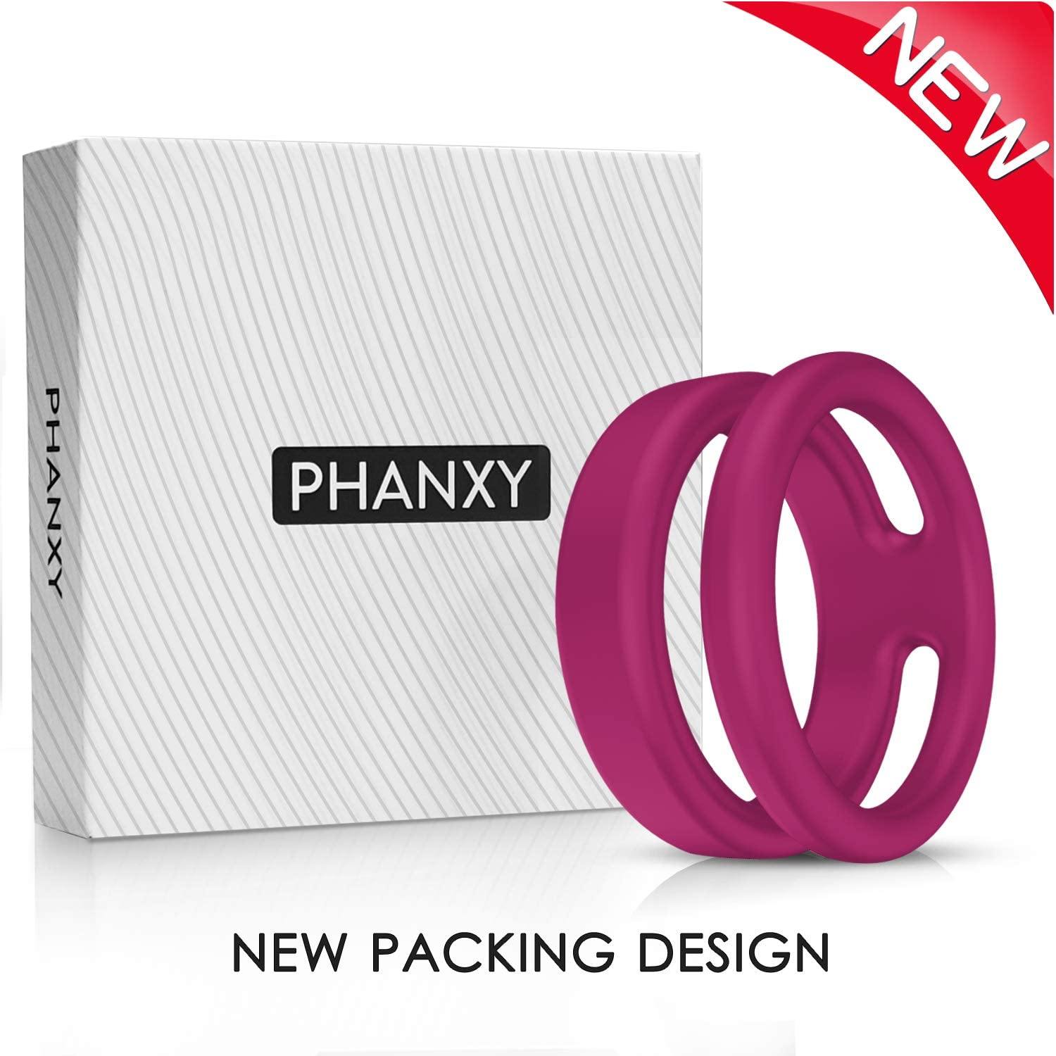 PHANXY Silicone Dual Penis Ring 118-4 - PHANXY