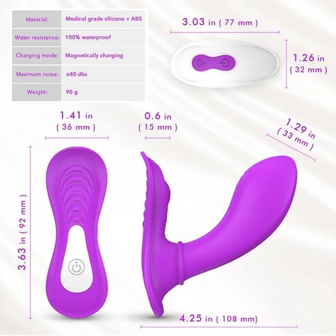 PHANXY Wearable Clitoris G-spot Vibrator Butterfly Vibrator - PHANXY