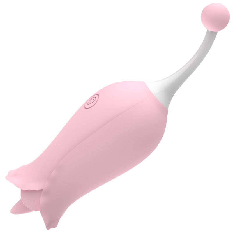 PHANXY 2 in 1 Licking & High-Frequency G-Spot Rose Vibrator