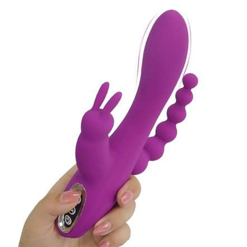 PHANXY 3 in1 Rabbit G-Spot Stimulator Anal Dildo Vibrator